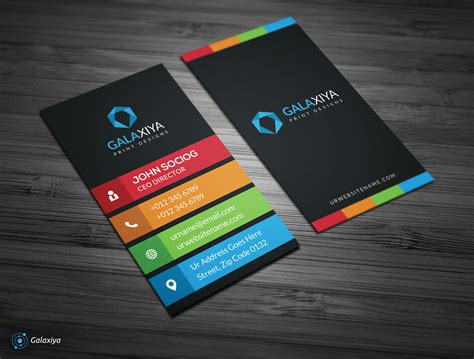 Vertical business card - The Modern Vertical Business Card PSD can only be edited using Adobe Photoshop with 3 different color variations. It is 3.5in x 2in size print ready and available in CMYK colors with 300 DPI PSD files. Very easy to change text, colors, and to add or remove items. so Download this Modern Vertical Business Card PSD and its a available for free ...